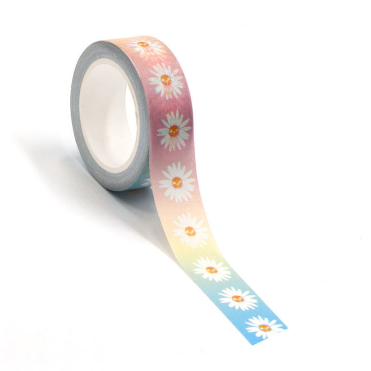 15mm x 10m CMYK Daisy Washi Tape