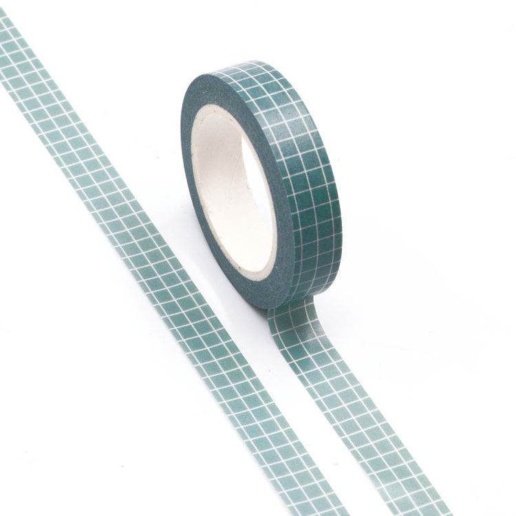 10mm Marca Green Grid Washi Tape