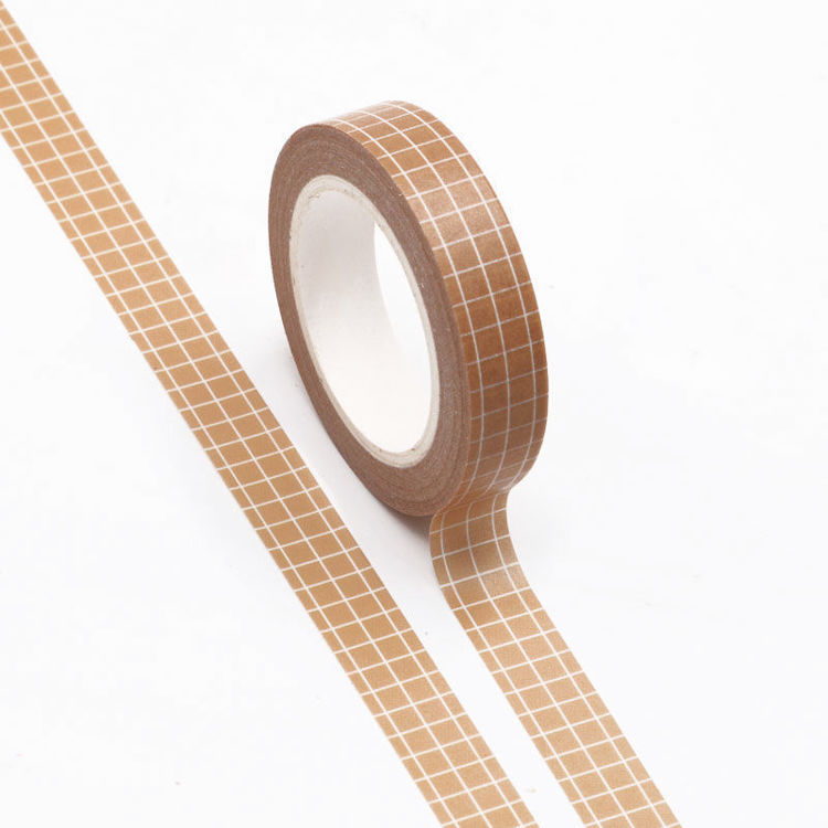 10mm Orange Plaid Washi Tape