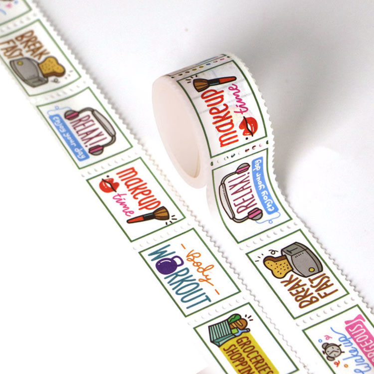 25mm x 3m Schedule Design Stamp Washi Tape
