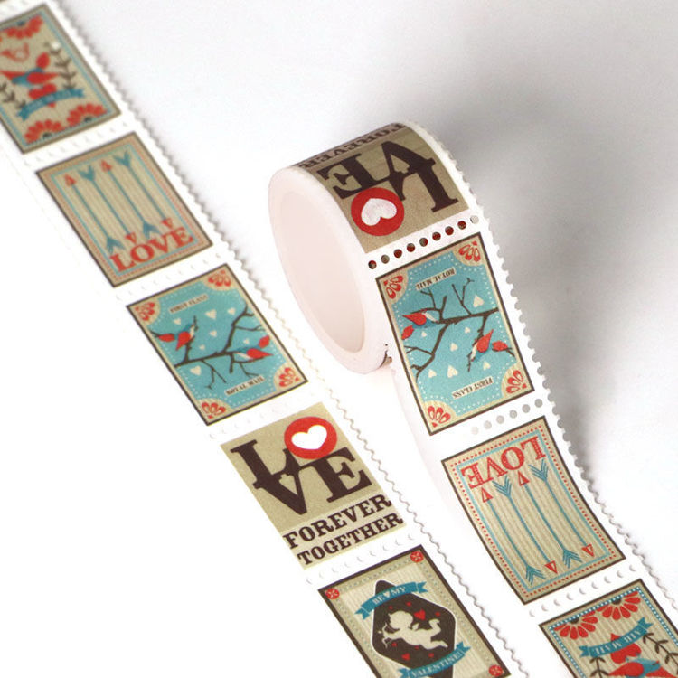 25mm x 3m Valentine's Day Design Stamp Washi Tape