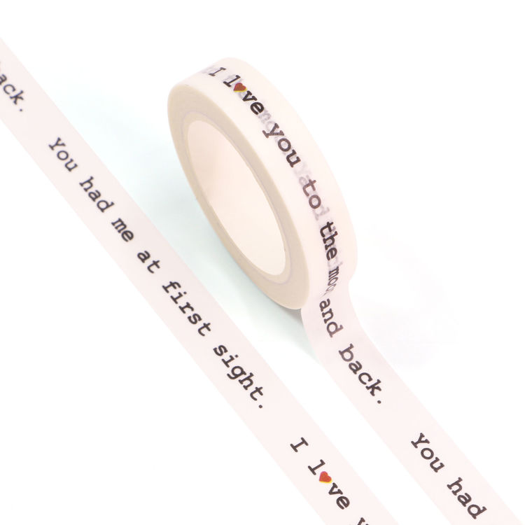 10mm x 10m CMYK Lovers' Prattle Washi Tape