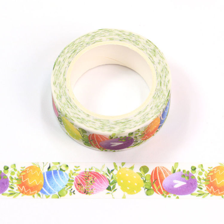 15mm x 10m CMYK Watercolor Easter Egg Washi Tape