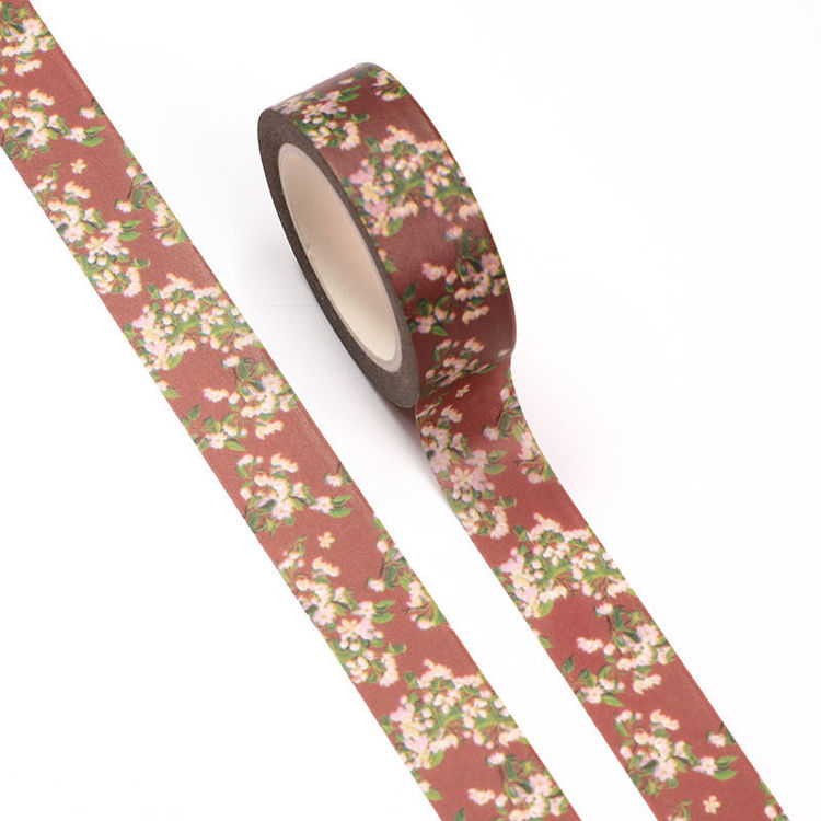 15mm x 10m CMYK Ancient Flower Washi Tape