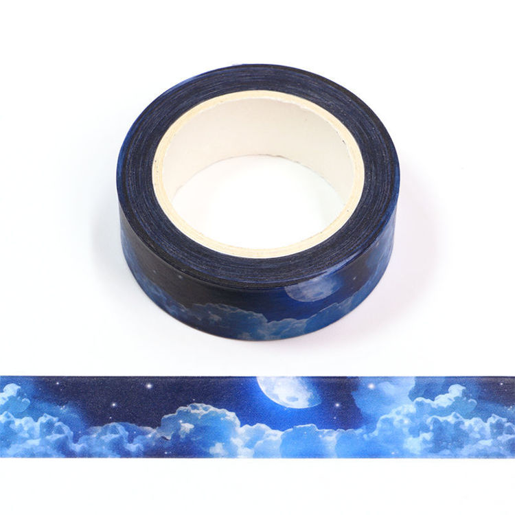 15mm x 10m CMYK Blue Night Sky Washi Tape