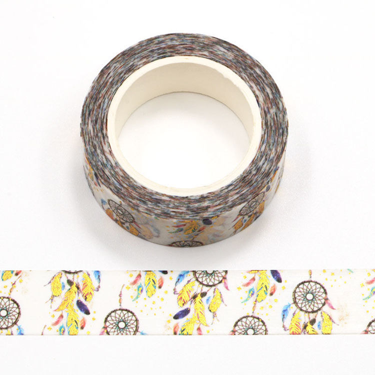 15mm x 10m Gold Foil CMYK Catch Dream Net Washi Tape