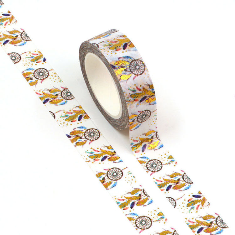 15mm x 10m Gold Foil CMYK Catch Dream Net Washi Tape