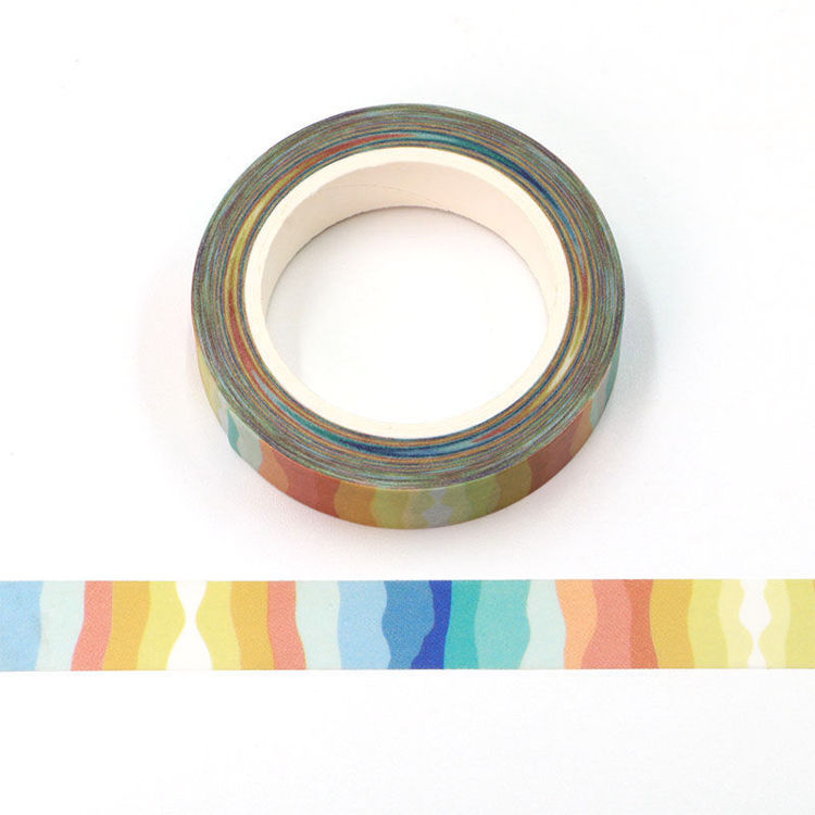 10mm x 10m CMYK Chromatic Stripe Washi Tape
