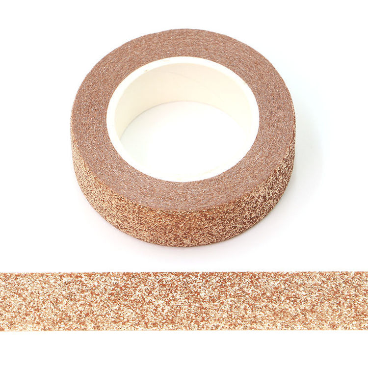 15mm x 5m Rose gold Sparkle Washi Tape