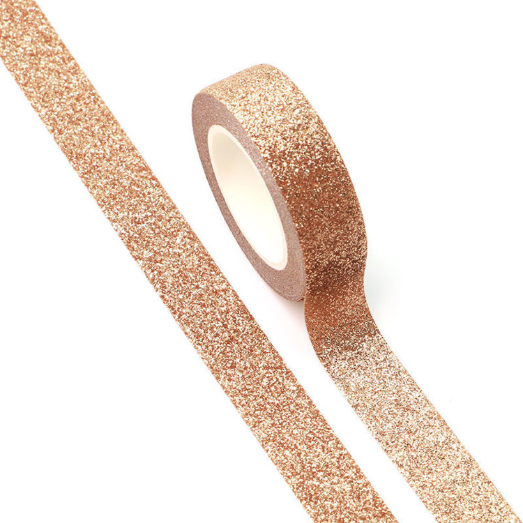 15mm x 5m Rose gold Sparkle Washi Tape