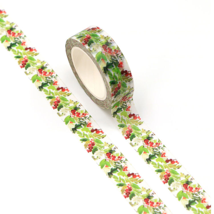 15mm x 10m CMYK Christmas Flower Washi Tape