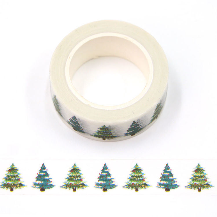 15mm x 10m CMYK Christmas Tree Washi Tape