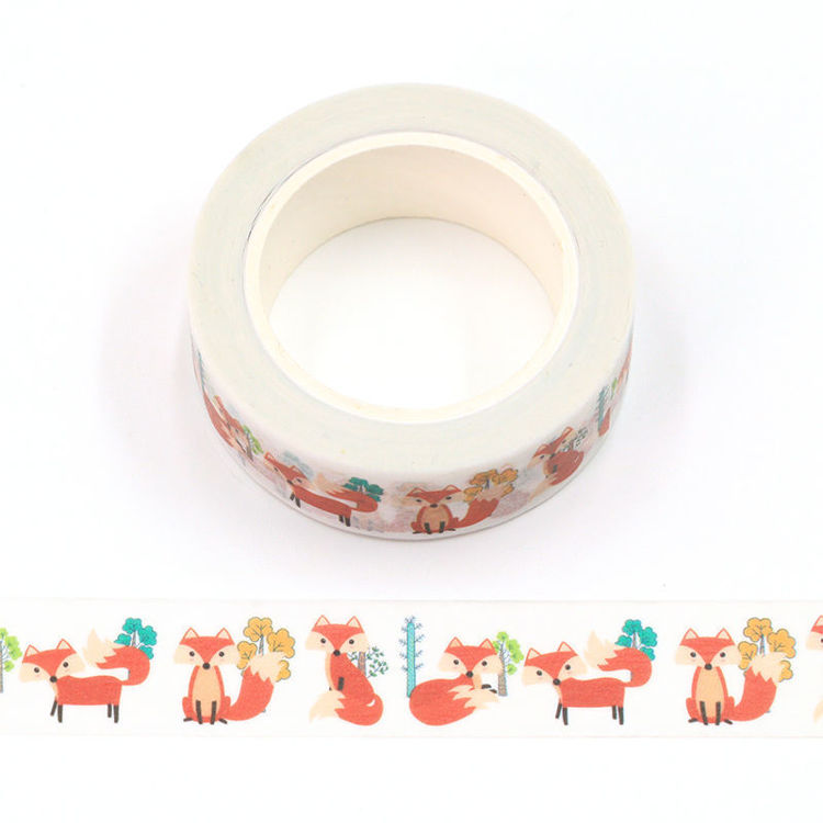 15mm*10m forest fox printing washi tape