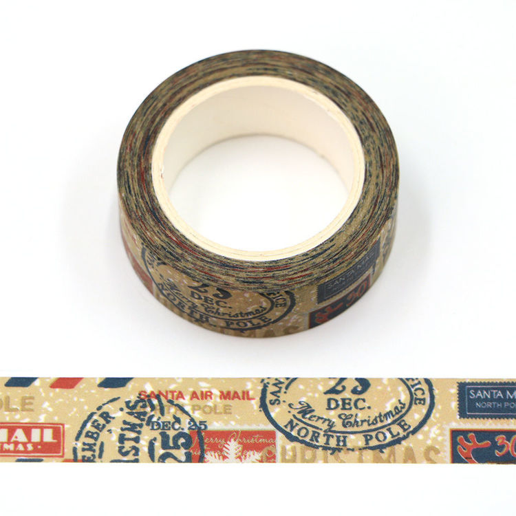 Stamp printing washi tape