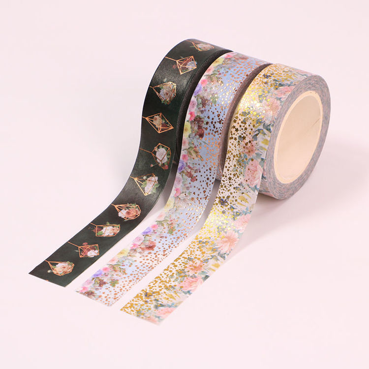Foil Floral Washi Tape