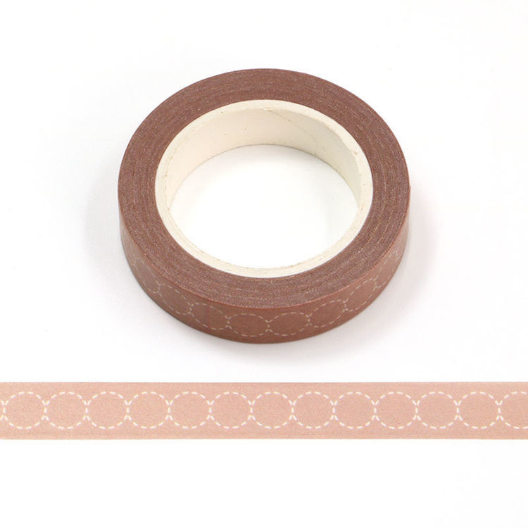 10mm x 10m CMYK Circle Pattern Washi Tape