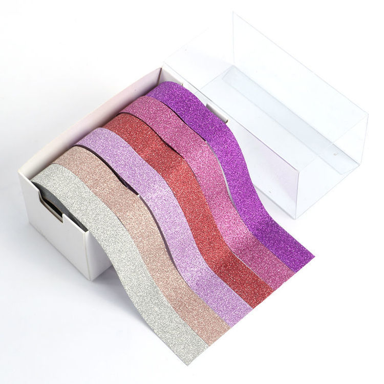 Solid color glitter tape