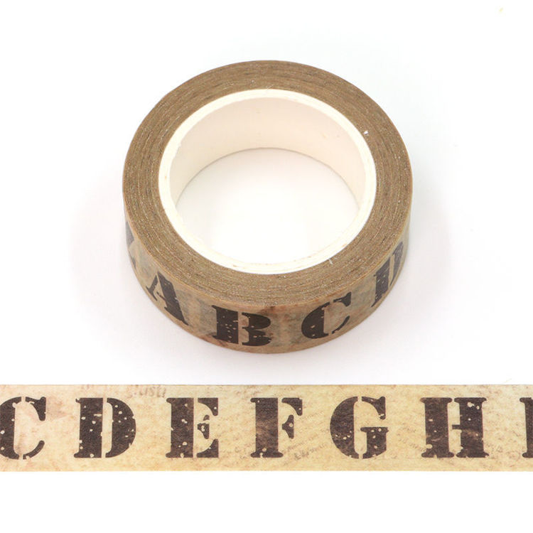 15mm x 10m CMYK Vintage Background Washi Tape