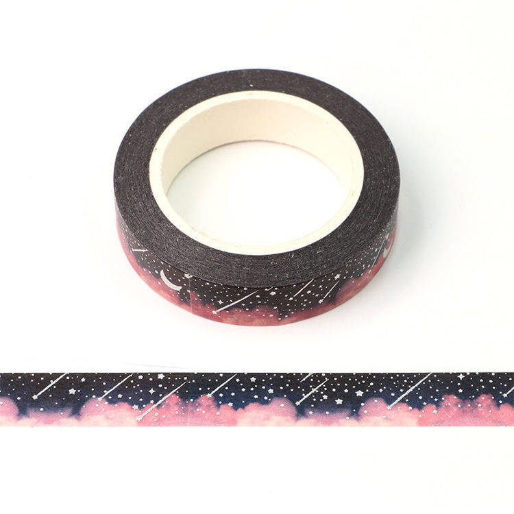 10mm x 10m CMYK Foil Starry Sky Washi Tape