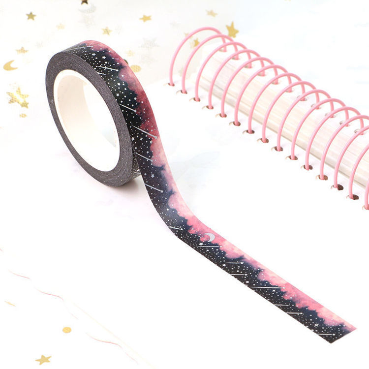 10mm x 10m CMYK Foil Starry Sky Washi Tape