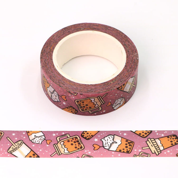 15mm x 10m CMYK Bubble Tea Purple Washi Tape