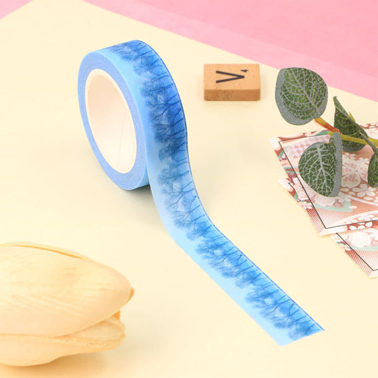 15mm x 5m CMYK+Laminated Forest Washi Tape