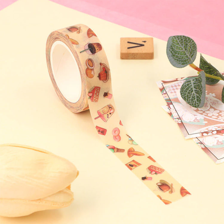 15mm x 5m CMYK+Laminated Dessert Washi Tape