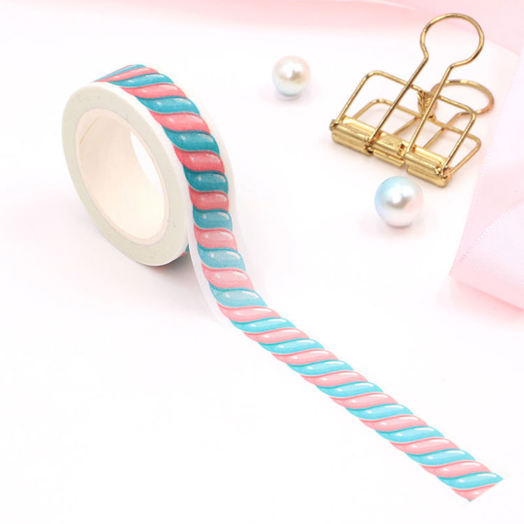 15mm x 10m CMYK Pink Blue Candy Washi Tape