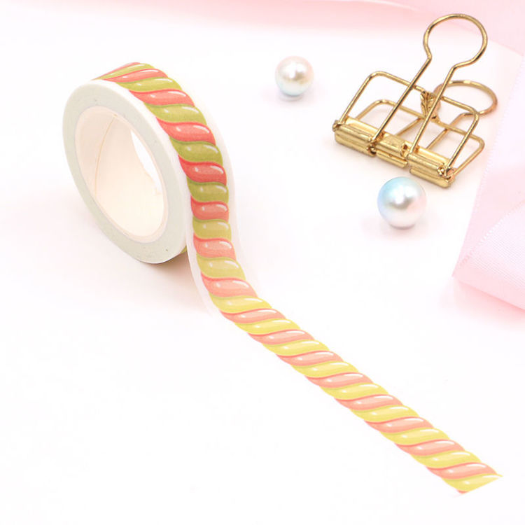 15mm x 10m CMYK Yellow Red Candy Washi Tape