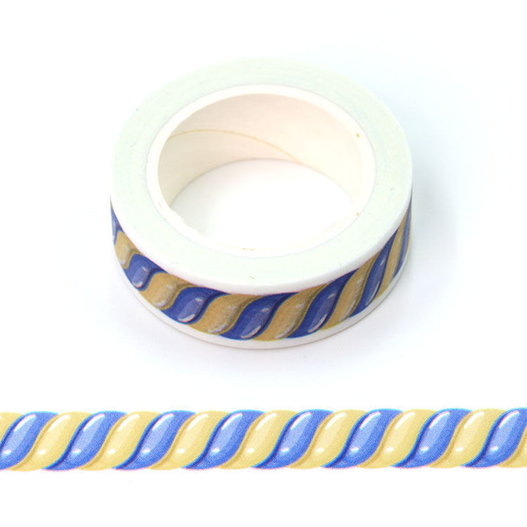 15mm x 10m CMYK Yellow Blue Candy Washi Tape