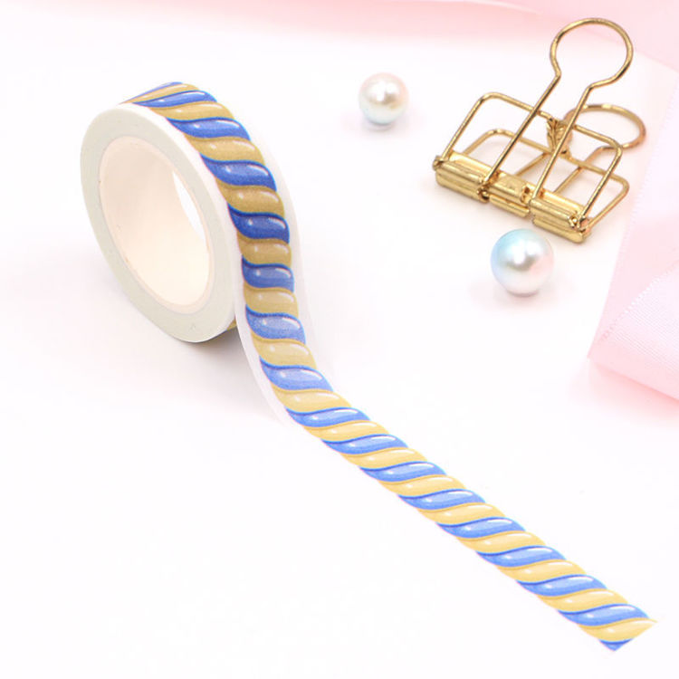 15mm x 10m CMYK Yellow Blue Candy Washi Tape