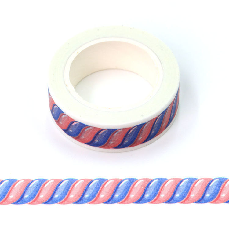 15mm x 10m CMYK Red And Purple Candy Washi Tape