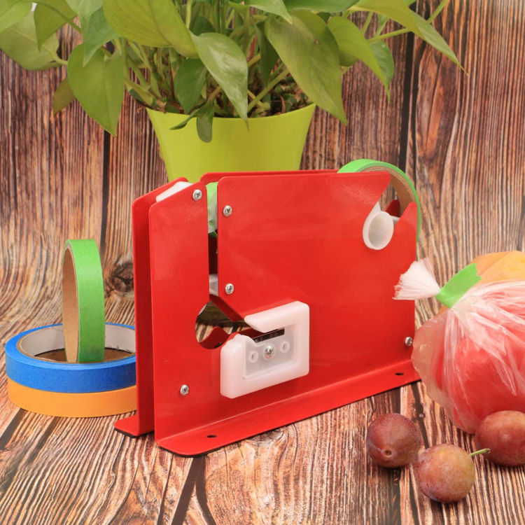 Bag Neck Sealer Fruit Vegetable Packaging Tape Strapping Machine