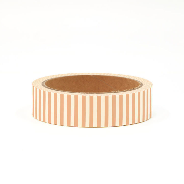 Vertical Stripes Custom Printed White Washi Paper Tape