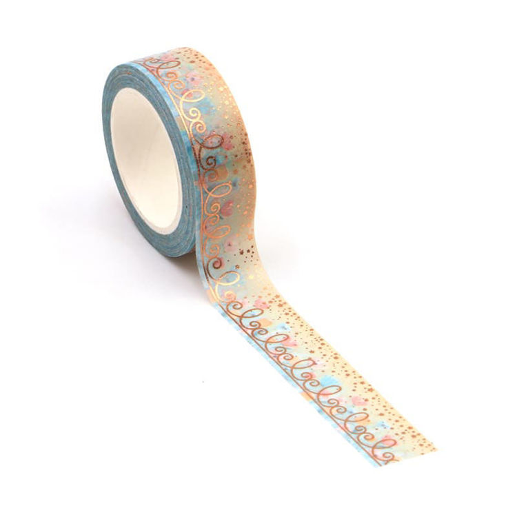 15mm x 10m CMYK Bronzing Foil Printing Garden Washi Tape