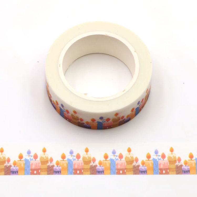 15mm x 10m CMYK Halloween Candle Washi Tape