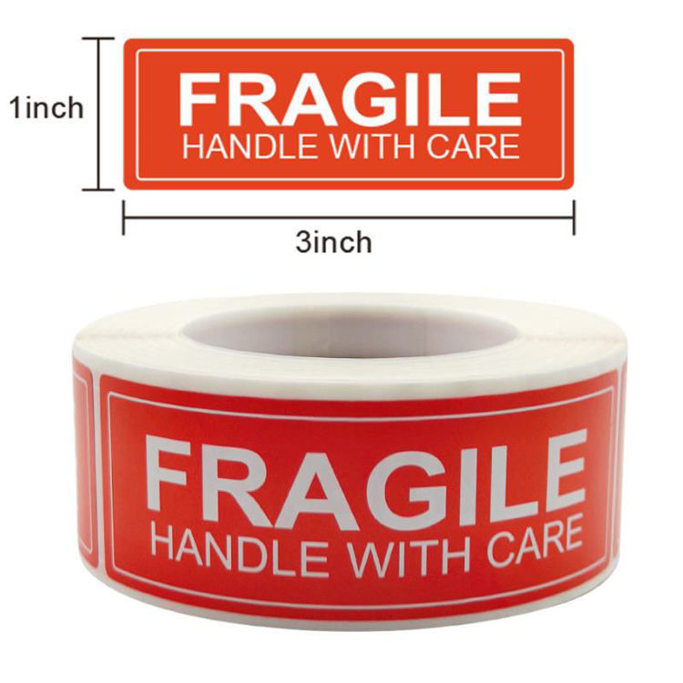 Fragile Shipping Packing Sticker Rolls