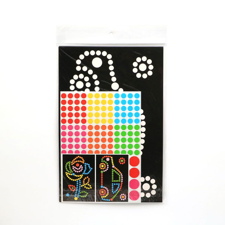 Dotty Art Sticker kits Flower and Car