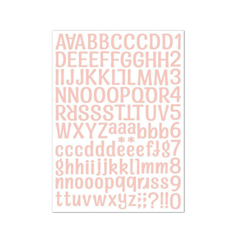 21*29cm Pink Alphabet Sticker 2615