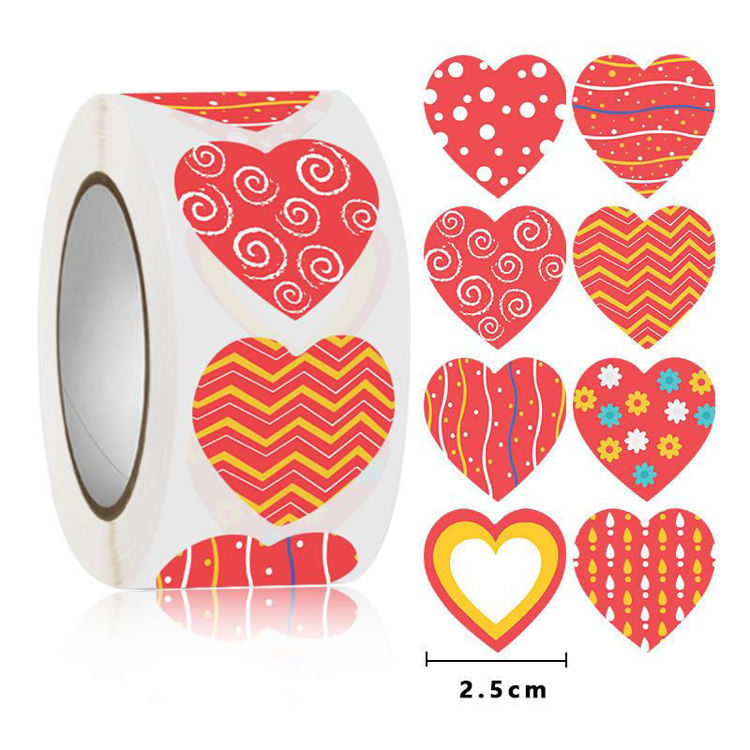 Valentine Heart Stickers 2634