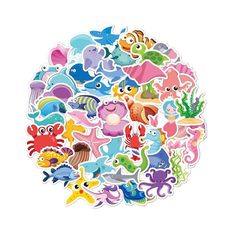 Vinyl sticker Marine animals 1