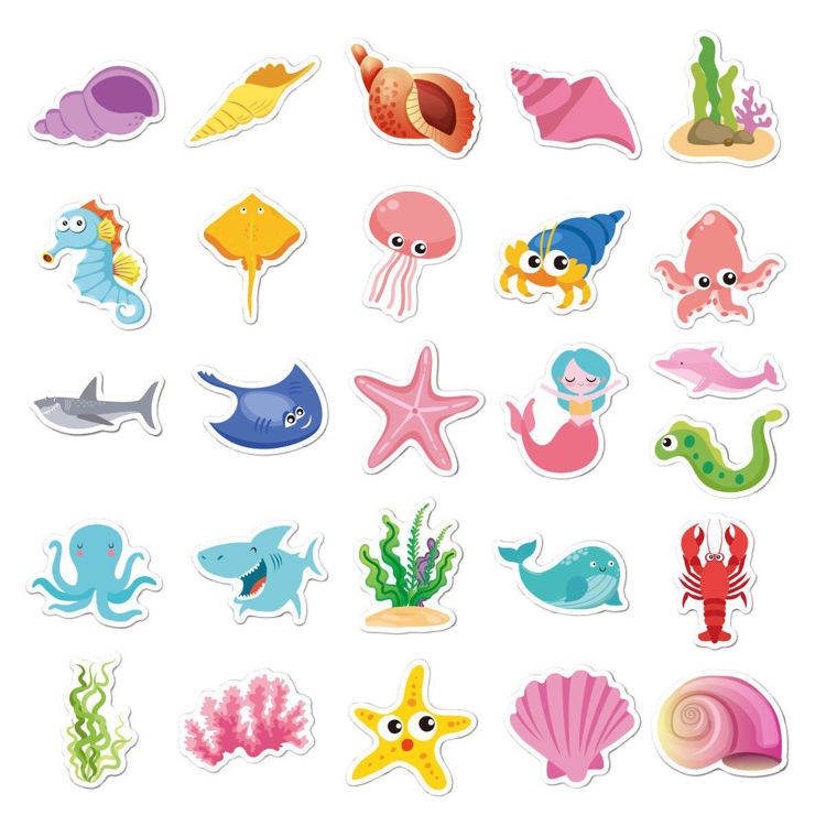 Vinyl sticker Marine animals 2