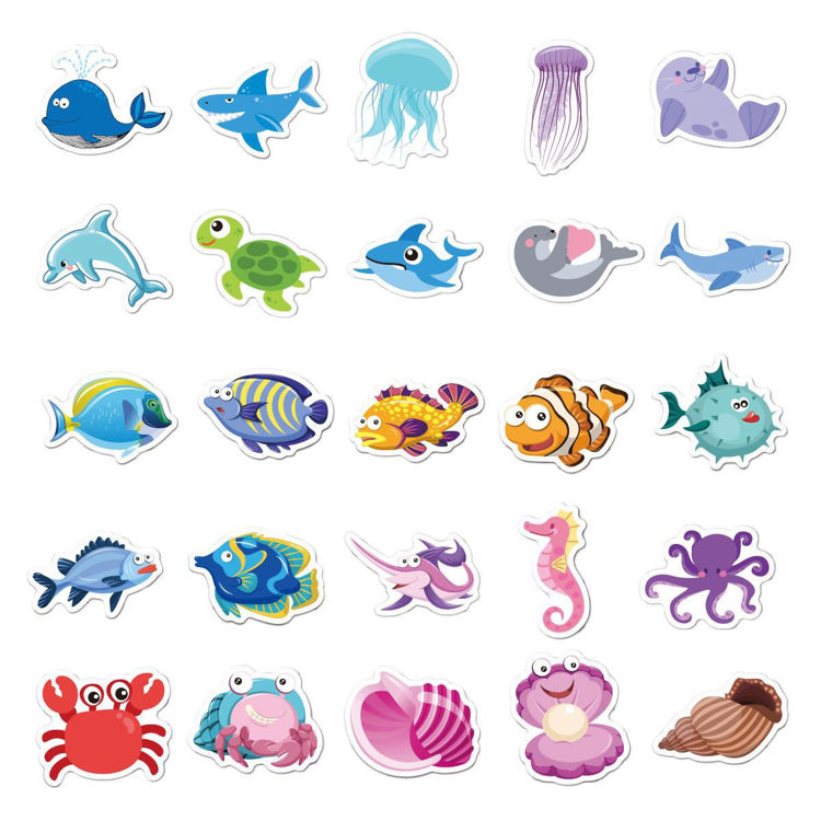 Vinyl sticker Marine animals 3