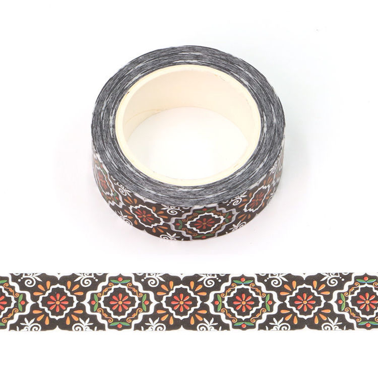 15mm x 10m CMYK Gold Foil Figure Washi Tape