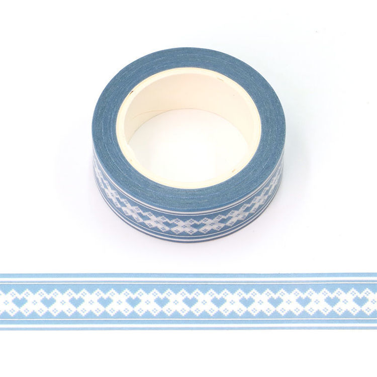 15mm x 10m CMYK Gold Foil Heart Type Washi Tape