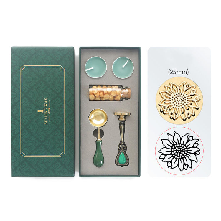 Wax Seal Stamp Kit Sunflower