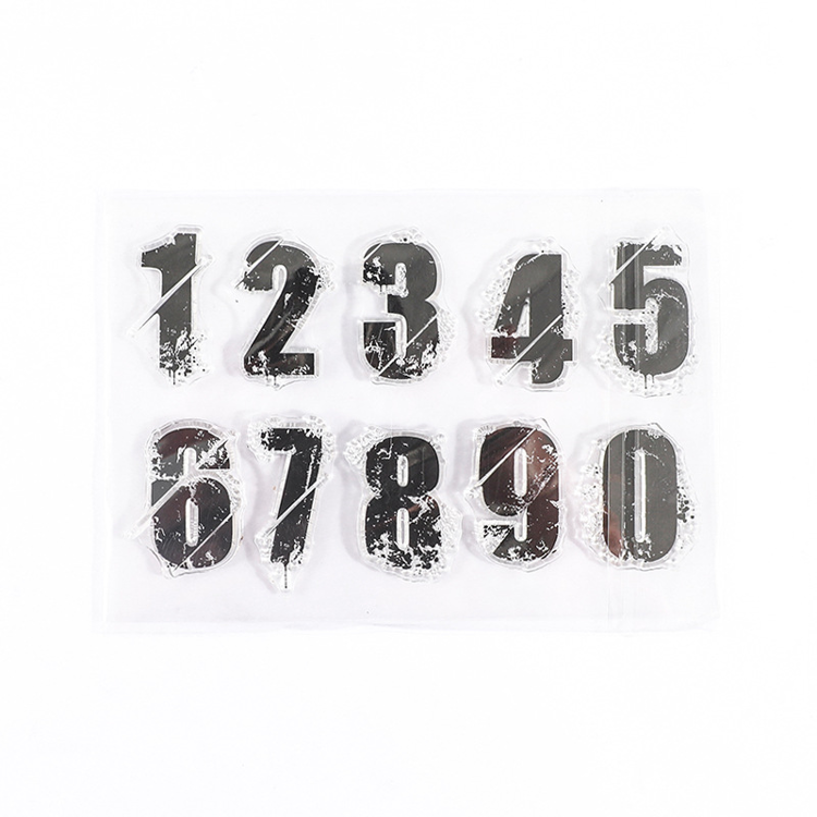 Silicone Stamp Number