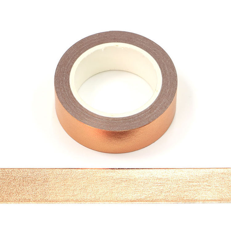 Solid Light Copper Gold Foil Washi Tape