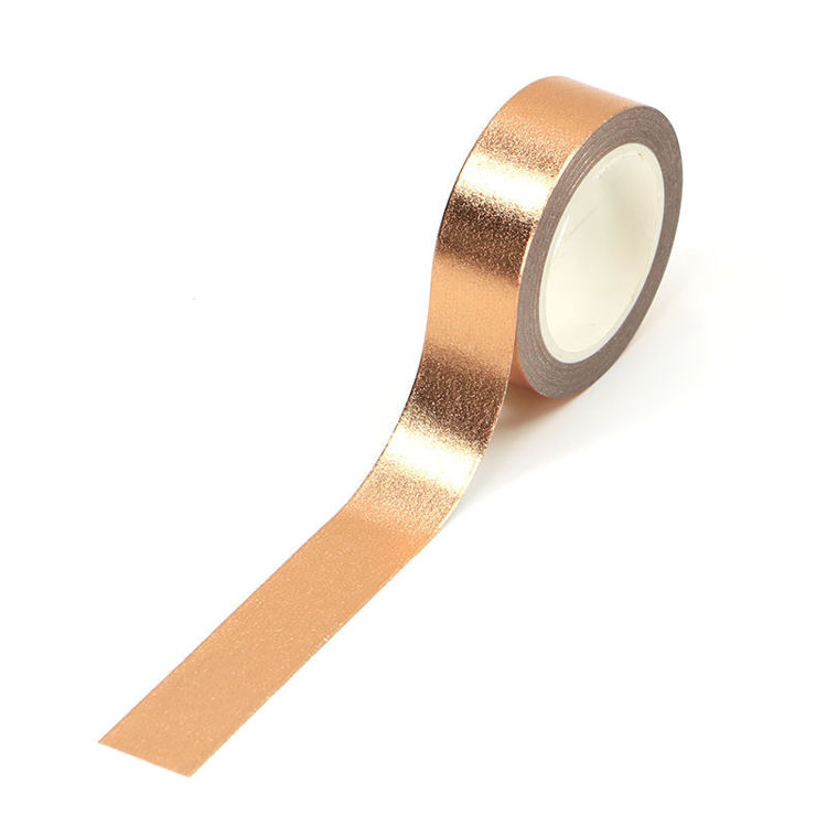 Solid Light Copper Gold Foil Washi Tape