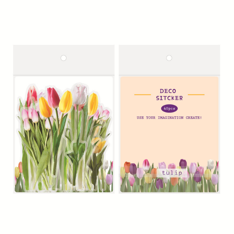 PET Handbook Sticker Tulip